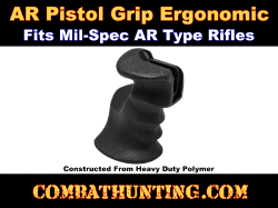 AR-15 Pistol Grip with Ergonomic Palm Rest Shelf