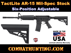 AR-15 M4 Mil-Spec Carbine Stock Fully Adjustable Light Weight