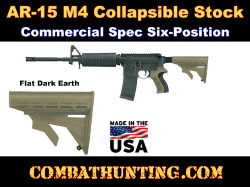 M4 Carbine Stock FDE AR-15 Flat Dark Earth Furniture Commercial