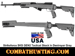ATI Strikeforce SKS Gen2 Stock Folding Stock Destroyer Gray