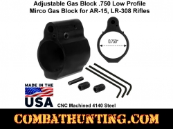 Adjustable Gas Block .750 Low Profile Mirco AR-15, LR-308 