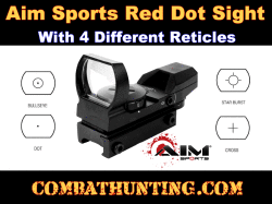 Red Dot Sight With 4 Different Reticles