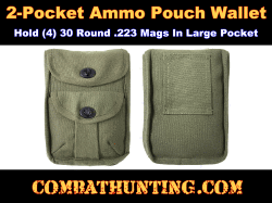 2-Pocket Ammo Mag Pouch OD Green