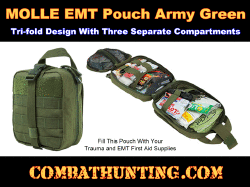 Army MOLLE EMT Pouch Green