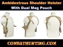 Tan Ambidextrous Shoulder Holster 