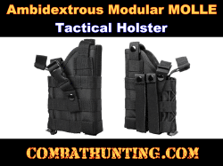 Black Ambidextrous Modular MOLLE Holster