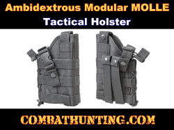 Urban Gray Ambidextrous Modular MOLLE Holster 