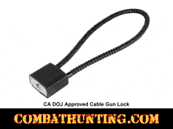 Cable Gun Lock with Key 15" California DOJ Approved