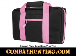Discreet Pistol Case Black/Pink Trim