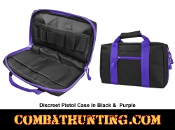 Discreet Pistol Case in Black and Purple