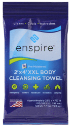 Enspire 2' x 4' Body Cleansing Towel XXL