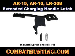 Extended Charging Handle Latch Ambi With Spring & Roll Pin
