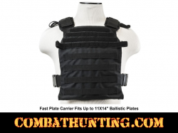Fast Plate Carrier Fits Up to 11X14" Ballistic Plate Black