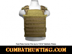 Fast Plate Carrier Fits Up to 11X14" Ballistic Plate Fde/Tan