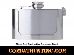 Belt Buckle Liquor Flask 3oz