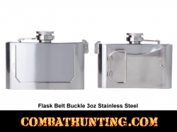 Belt Buckle Liquor Flask 3oz