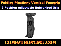 Rubber Overmolded Ergonomic Foregrip Folding Picatinny