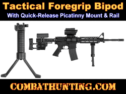 Vertical Foregrip Bipod With Picatinny Mount