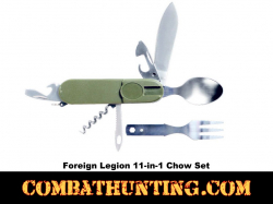 Olive Drab Foreign Legion 11 In 1 Chow Set