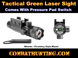 Tactical Green Laser Sight With Mount & Pressure Switch