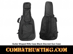 Guitar Shaped Rifle Case Black Discreet Gun Case