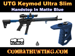 UTG Keymod Ultra Slim Handstop Matte Blue