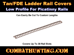 Ladder Rail Covers Picatinny FDE Tan 30 Slot