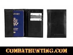 Leather Passport Cover Holder With RFID Blocking Security