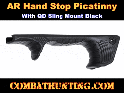 Hand Stop Picatinny With QD Sling Mount Black