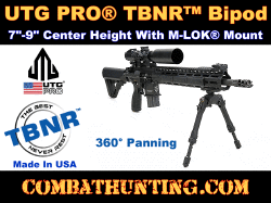 UTG PRO® TBNR Bipod 7"-9" Center Height M-LOK® Bipod