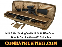 M14 rifle Soft Case Tan Deluxe Carbine Case 46 Inches