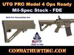 UTG PRO AR15 Ops Ready S2 Carbine AR-15 Stock Mil-Spec FDE