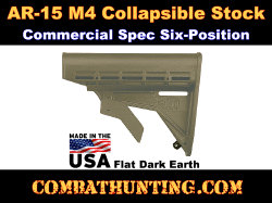 M4 Carbine Stock FDE AR-15 Flat Dark Earth Furniture Commercial