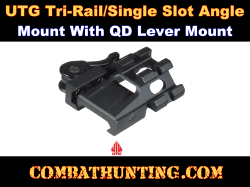 Tri-Rail Single Slot Angle Mount QD Lever Lock UTG