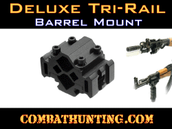 Deluxe Tri Rail Barrel Mount 2 Slot