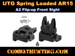 Spring-loaded AR15 Flip-up Front Sight Black UTG ACCU-SYNC
