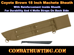 MOLLE Compatible Machete Sheath Coyote Brown