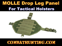 Green MOLLE Drop Leg Panel