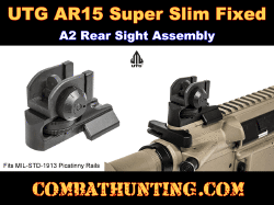 UTG Super Slim Fixed Rear Sight AR-15 Aluminum Matte