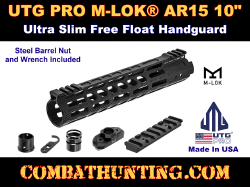 M-LOK® AR15 10" Ultra Slim Free Float Handguard UTG PRO