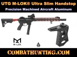 UTG M-LOK Ultra Slim Handstop Matte Black