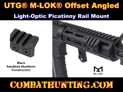 UTG® M-LOK® Angled Picatinny Mount Black