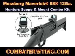 Mossberg Maverick 88 12 Gauge Shotgun Scope Mount Combo 3-9x32mm