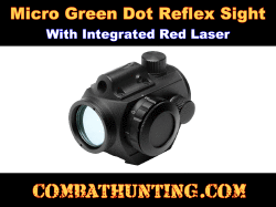 Micro Green Dot Sight With Red Laser Sight