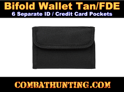 Military Style Bifold Wallet Swat Black