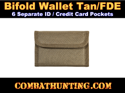 Military Style Bifold Wallet Tan/FDE