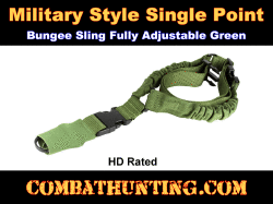Military Single Point Bungee Sling Green