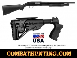 Mossberg 500 12GA/20GA Stock with Pistol Grip and Cheek Rest