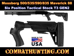 Mossberg 500/535/590/835 T3 GEN2 Shotgun Stock Black