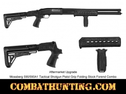 Mossberg 590/590A1 Tactical Shotgun Pistol Grip Folding Stock Forend Combo